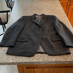 Men's Dark Houndstooth Lambswool Blazer